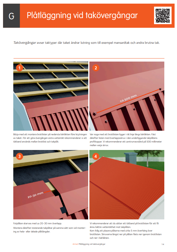 sheet metal installation at roof transitions