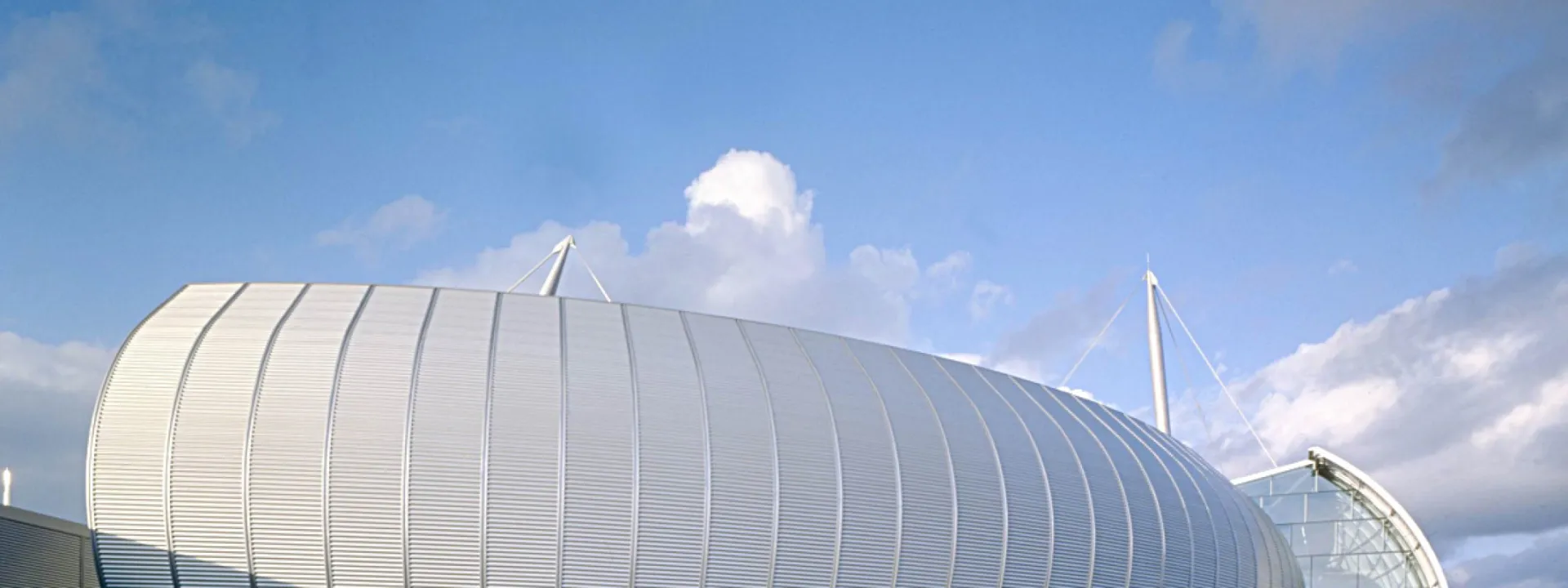 metal sheet banner - project displayed